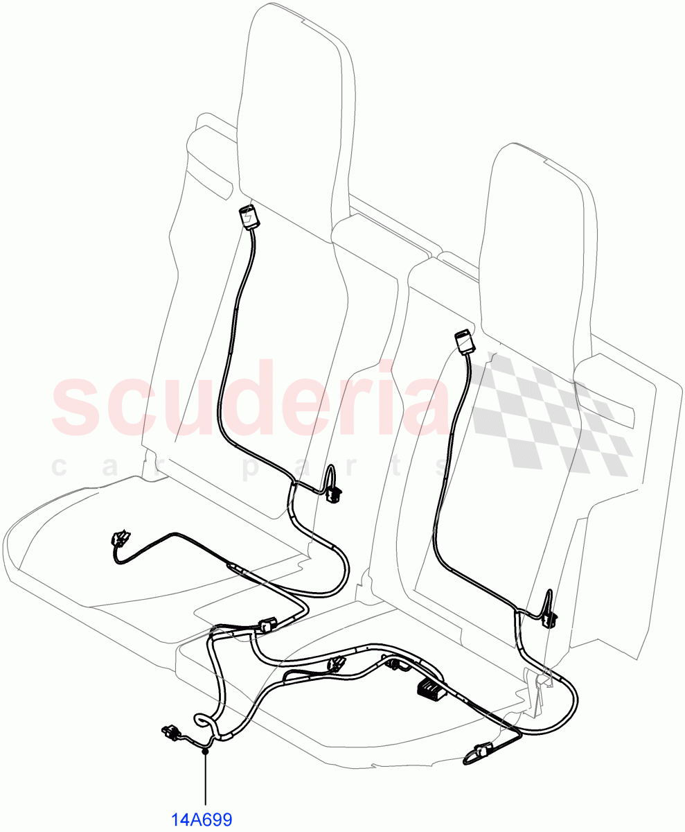 Wiring - Seats(With 7 Seat Configuration) of Land Rover Land Rover Range Rover Sport (2014+) [3.0 I6 Turbo Petrol AJ20P6]
