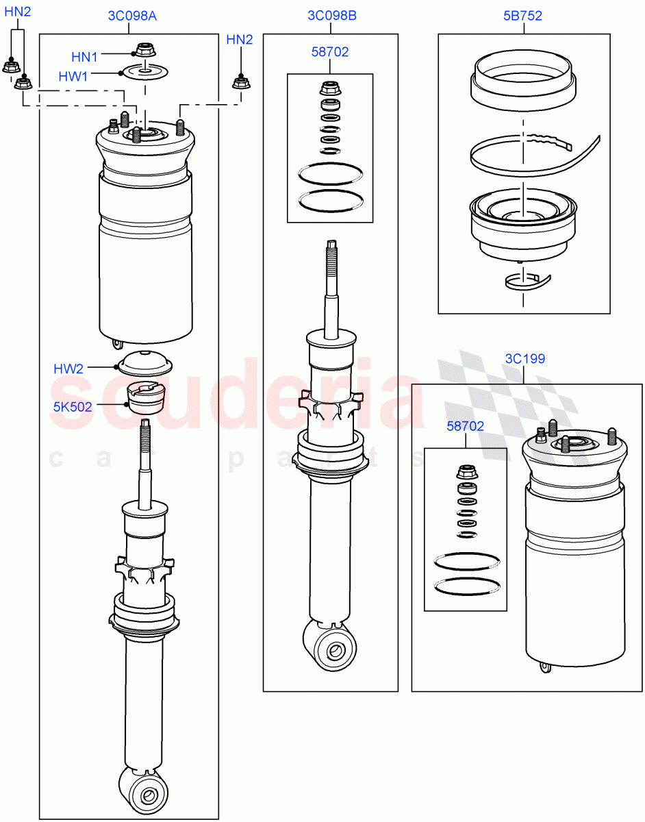 Front Suspension Struts And Springs(With Four Corner Air Suspension)((V)FROMAA000001) of Land Rover Land Rover Discovery 4 (2010-2016) [2.7 Diesel V6]