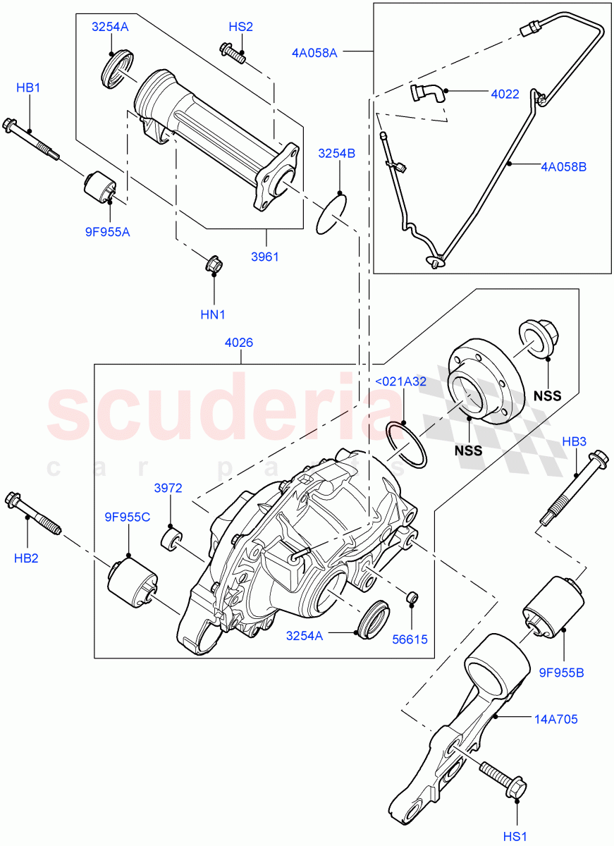 Front Axle Case((V)FROMAA000001) of Land Rover Land Rover Discovery 4 (2010-2016) [3.0 Diesel 24V DOHC TC]