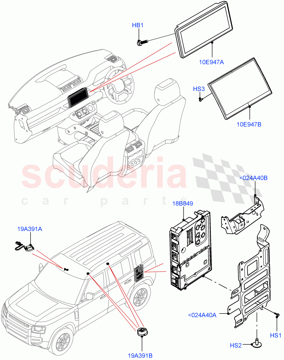 Audio Equipment - Original Fit of Land Rover Land Rover Defender (2020+) [2.0 Turbo Petrol AJ200P]