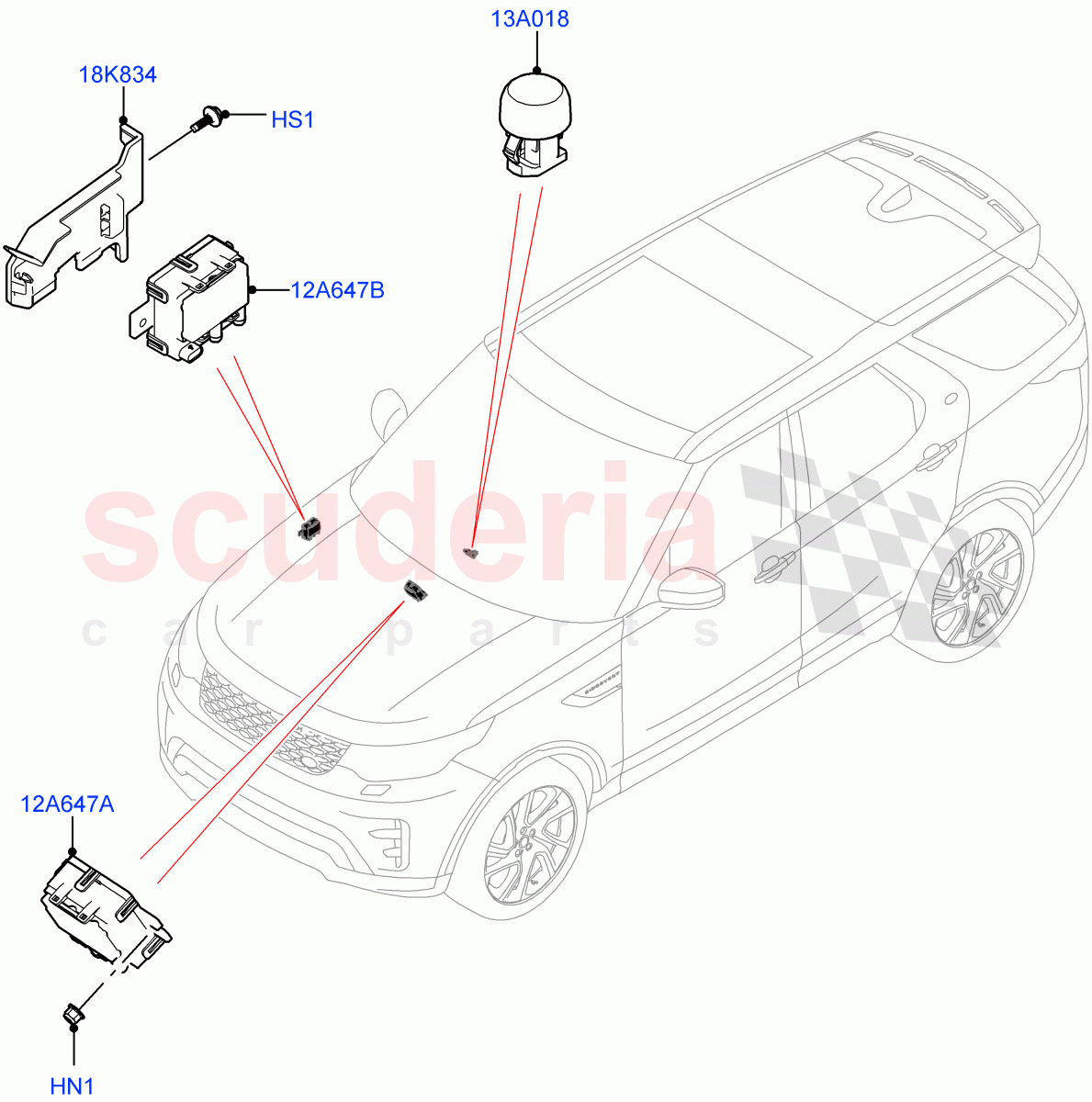 Air Conditioning And Heater Sensors(Nitra Plant Build)((V)FROMM2000001) of Land Rover Land Rover Discovery 5 (2017+) [3.0 Diesel 24V DOHC TC]