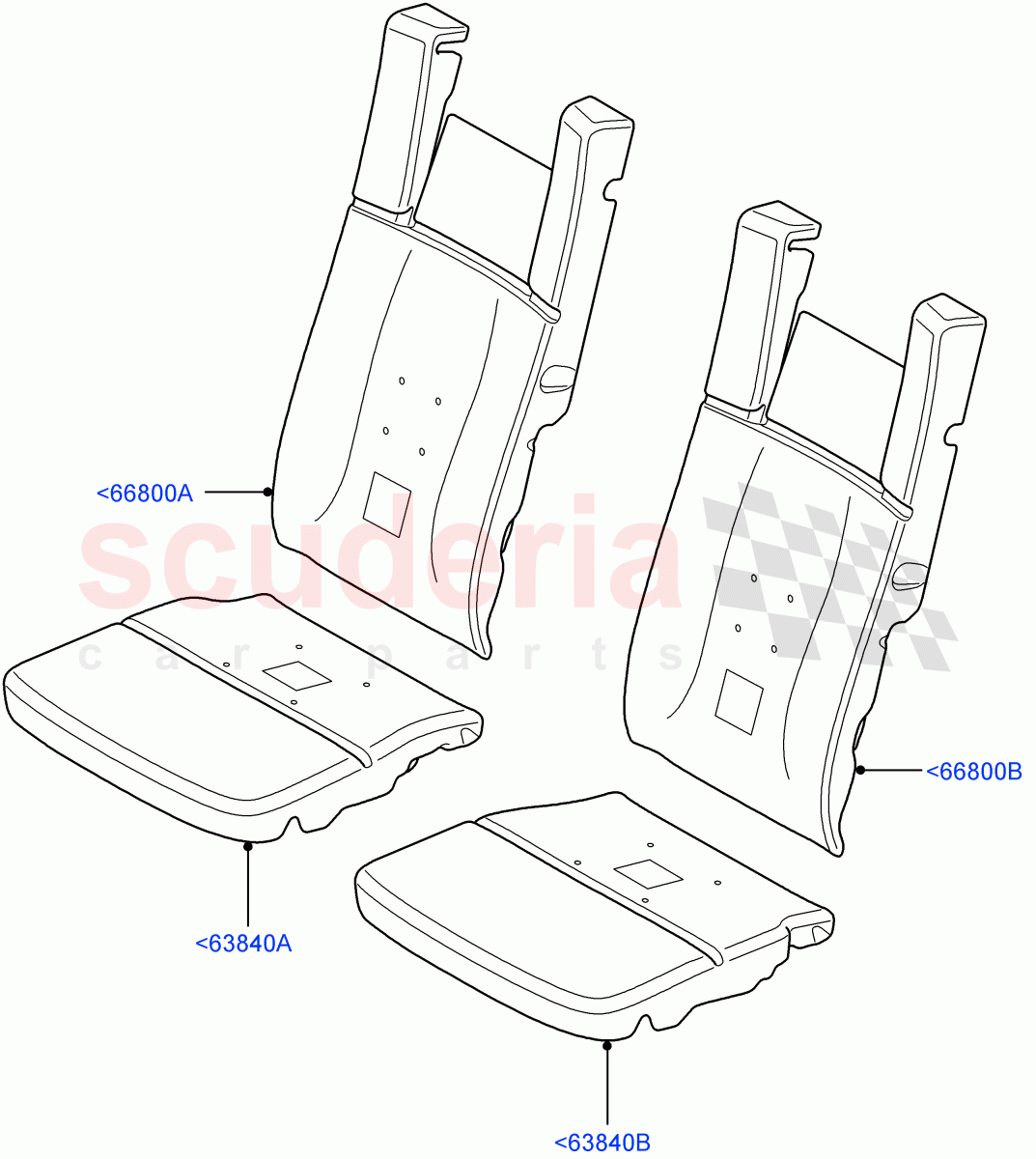 Rear Seat Pads/Valances & Heating(All Third Row Seating)((V)FROMAA000001) of Land Rover Land Rover Discovery 4 (2010-2016) [5.0 OHC SGDI NA V8 Petrol]