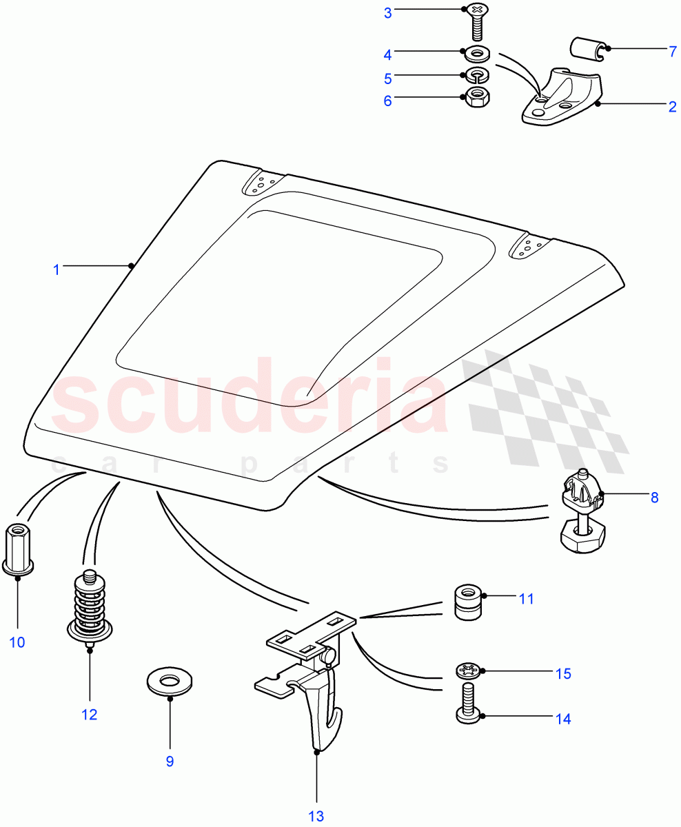 Hood And Related Parts((V)FROM7A000001) of Land Rover Land Rover Defender (2007-2016)