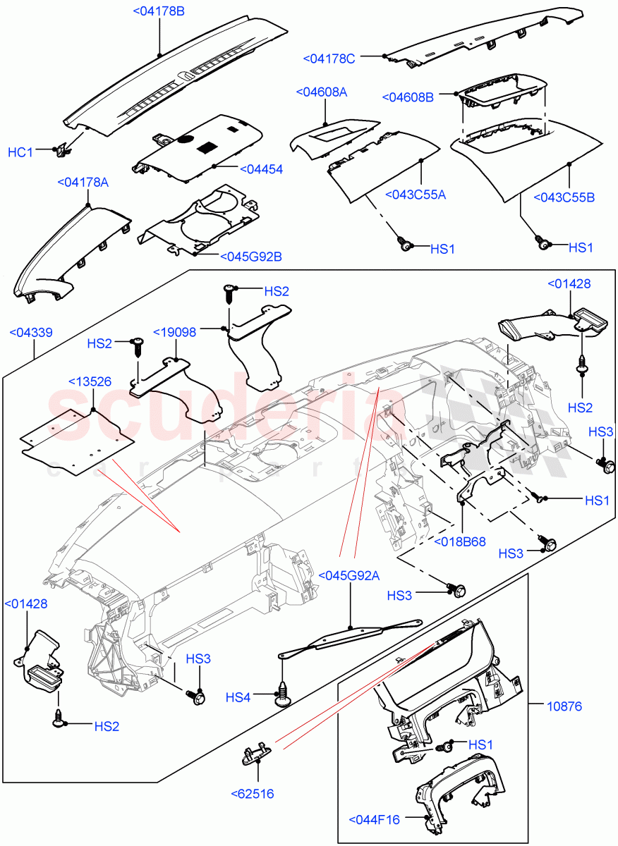 Instrument Panel(Upper, External)(Head Up Display) of Land Rover Land Rover Range Rover Sport (2014+) [3.0 DOHC GDI SC V6 Petrol]