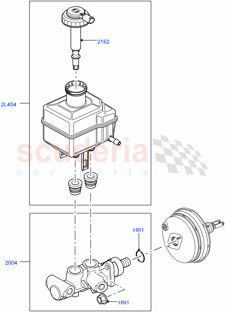 Master Cylinder - Brake System((V)TO9A999999) of Land Rover Land Rover Range Rover Sport (2005-2009) [2.7 Diesel V6]