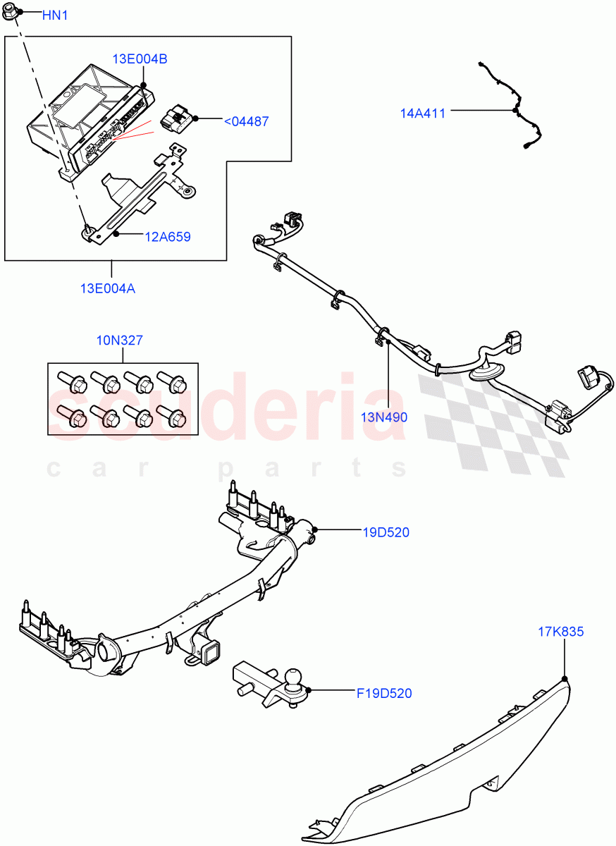 Towing Equipment(Accessory, NAS 2" Square Reciever Towing)((+)"CDN/USA",Halewood (UK))((V)FROMLH000001) of Land Rover Land Rover Discovery Sport (2015+) [2.0 Turbo Petrol GTDI]
