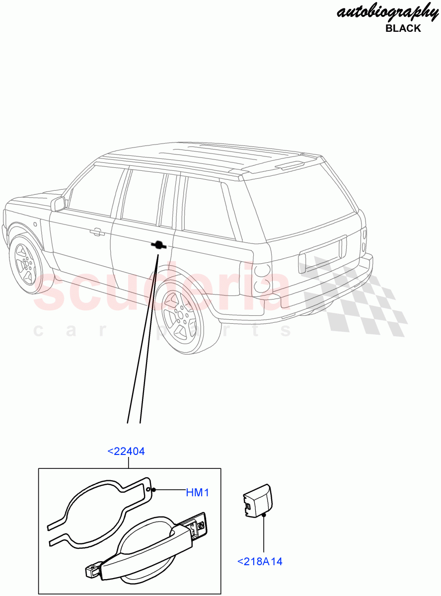 Rear Door Lock Controls(Autobiography Black LE)((V)FROMAA313069) of Land Rover Land Rover Range Rover (2010-2012) [4.4 DOHC Diesel V8 DITC]