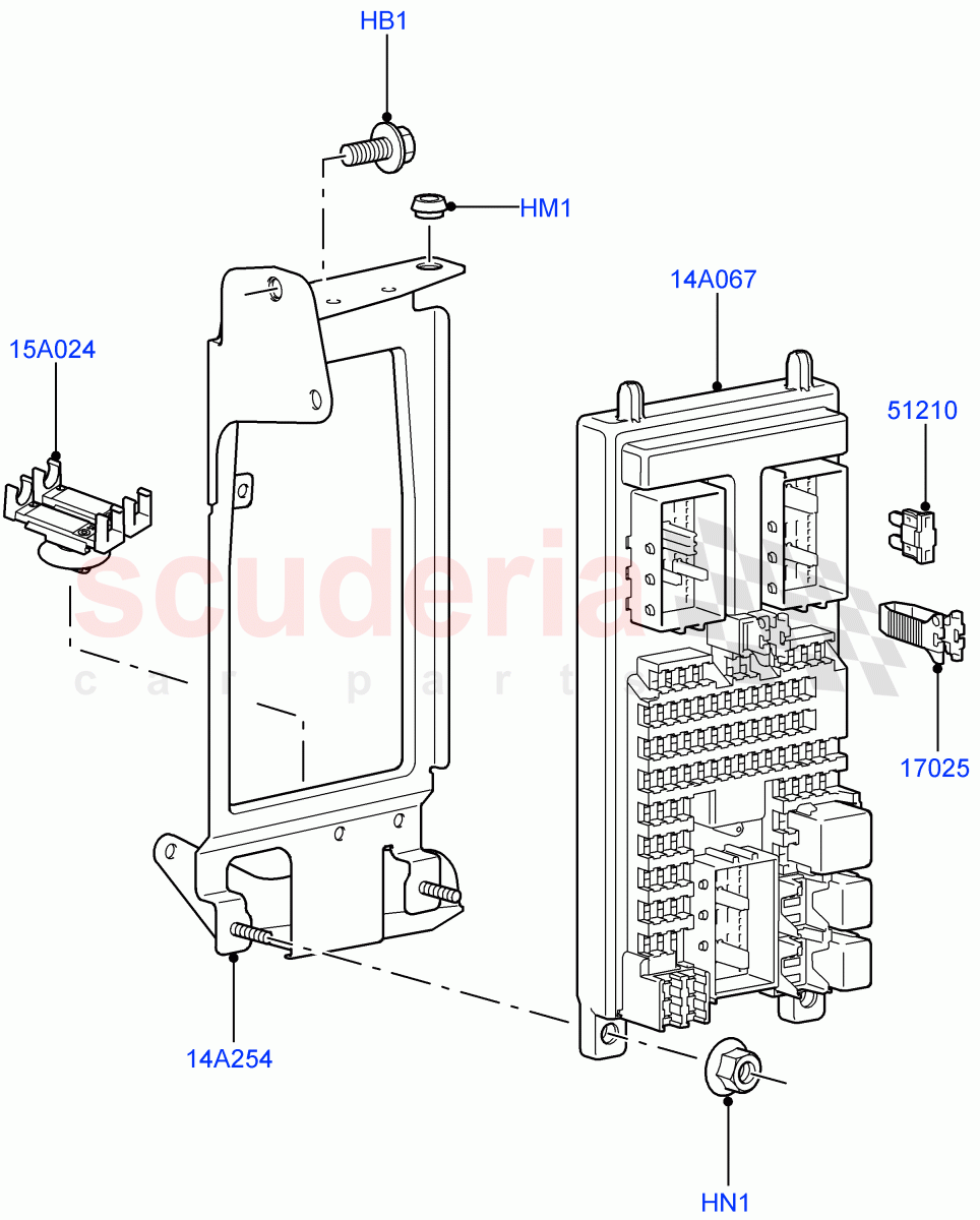 Fuses, Holders And Circuit Breakers(Passenger Compartment)((V)FROMAA000001) of Land Rover Land Rover Range Rover Sport (2010-2013) [3.6 V8 32V DOHC EFI Diesel]