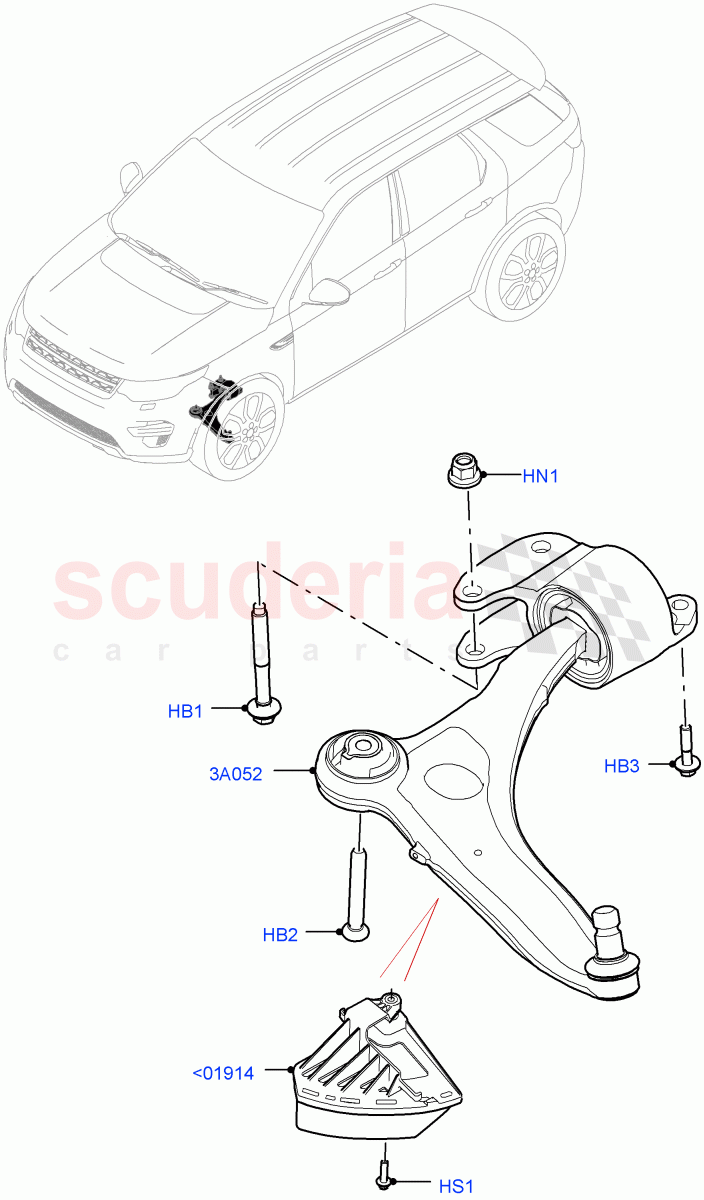 Front Suspension Arms(Halewood (UK))((V)FROMLH000001) of Land Rover Land Rover Discovery Sport (2015+) [2.0 Turbo Petrol GTDI]