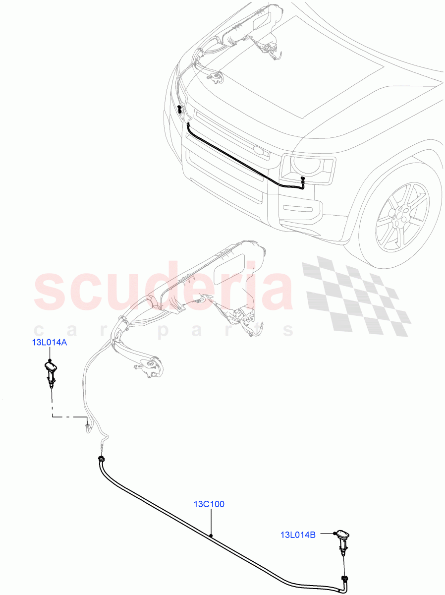 Headlamp Washer(With Headlamp Power Wash) of Land Rover Land Rover Defender (2020+) [2.0 Turbo Diesel]