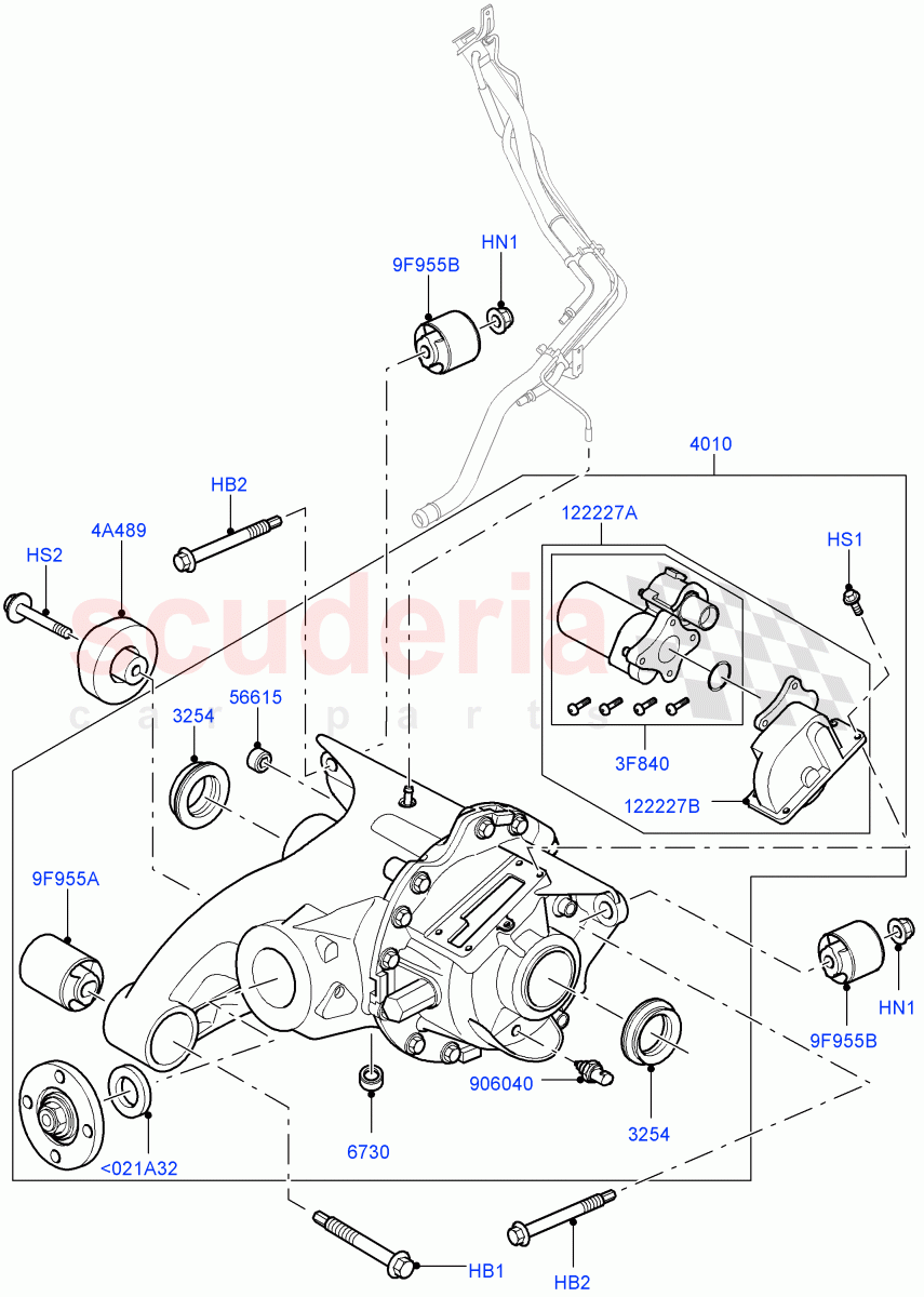 Rear Axle((V)FROMAA000001) of Land Rover Land Rover Range Rover Sport (2010-2013) [3.0 Diesel 24V DOHC TC]