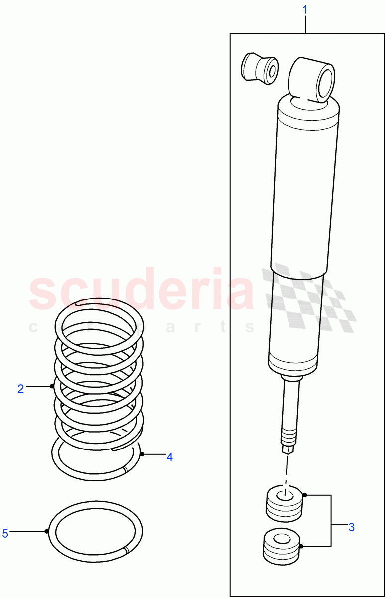 Rear Springs And Shock Absorbers of Land Rover Land Rover Defender (2007-2016)