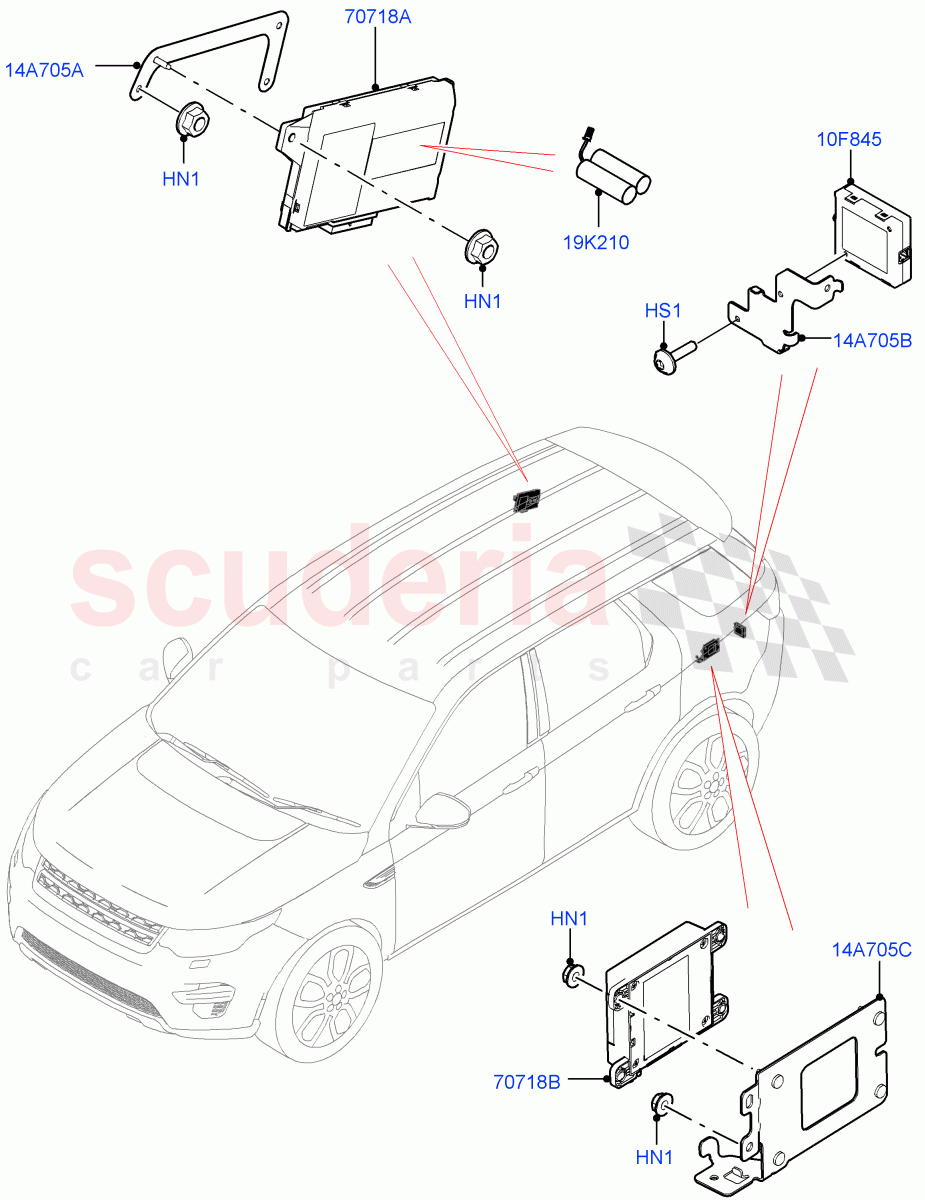 Telematics(Changsu (China))((V)FROMHG347884) of Land Rover Land Rover Discovery Sport (2015+) [2.0 Turbo Petrol AJ200P]