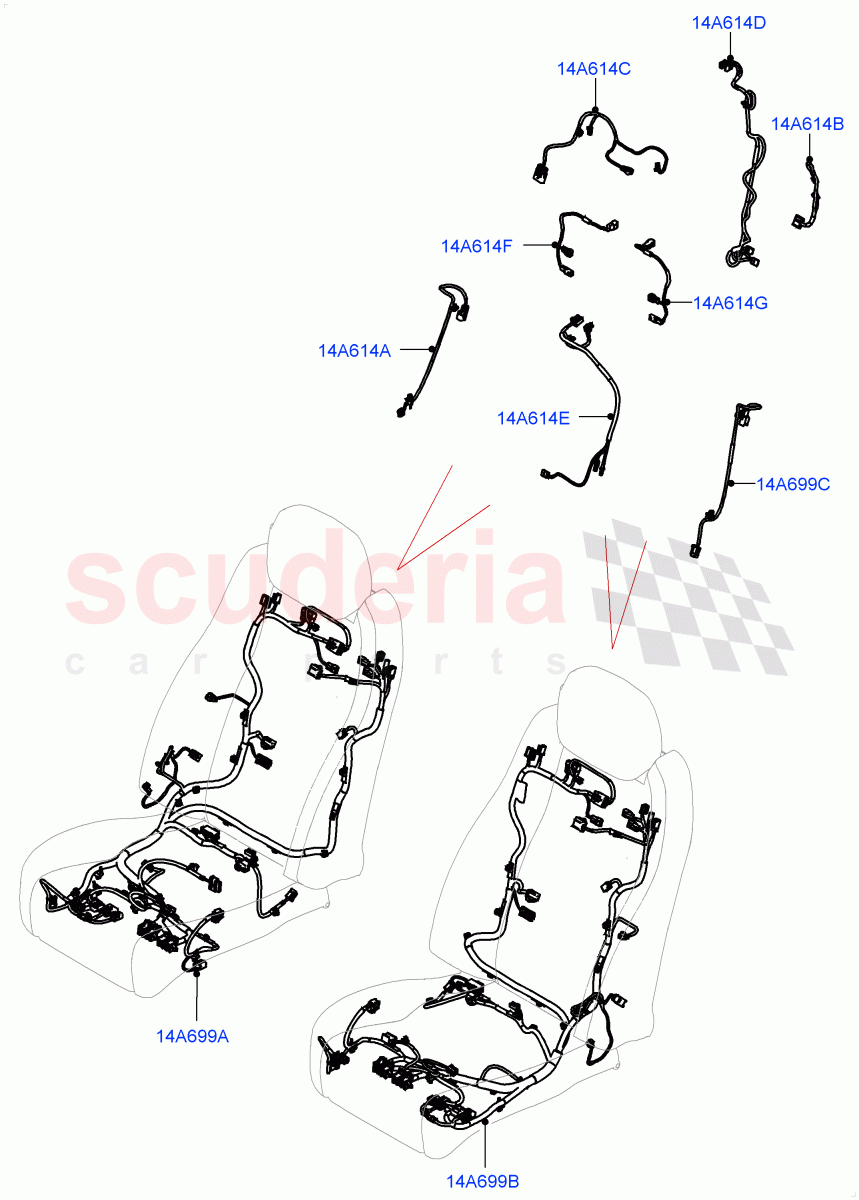 Wiring - Seats(Front Seats) of Land Rover Land Rover Range Rover (2022+) [4.4 V8 Turbo Petrol NC10]