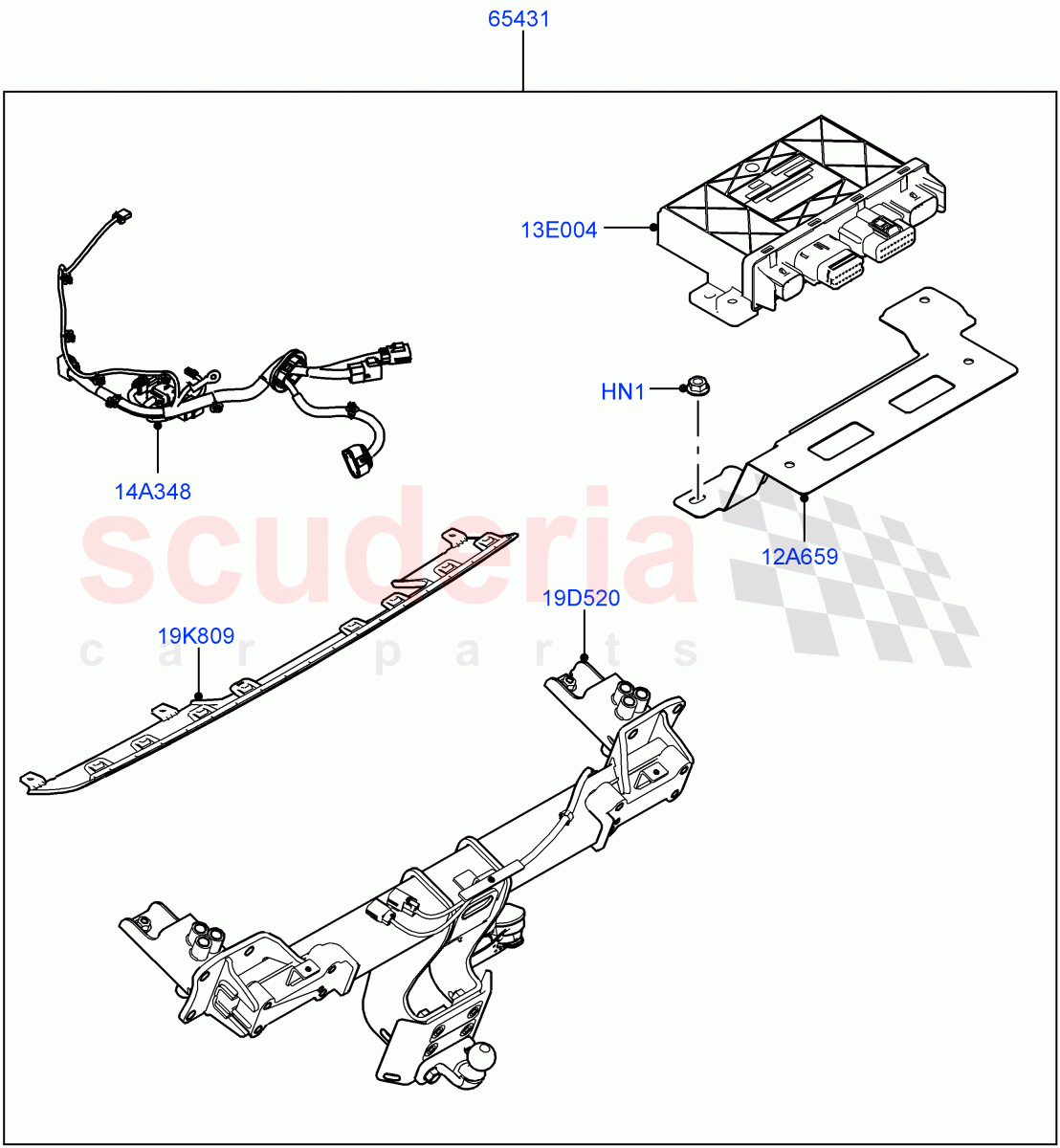 Accessory Pack(Multi Height Tow Bar)((-)"CDN/USA") of Land Rover Land Rover Defender (2020+) [3.0 I6 Turbo Petrol AJ20P6]
