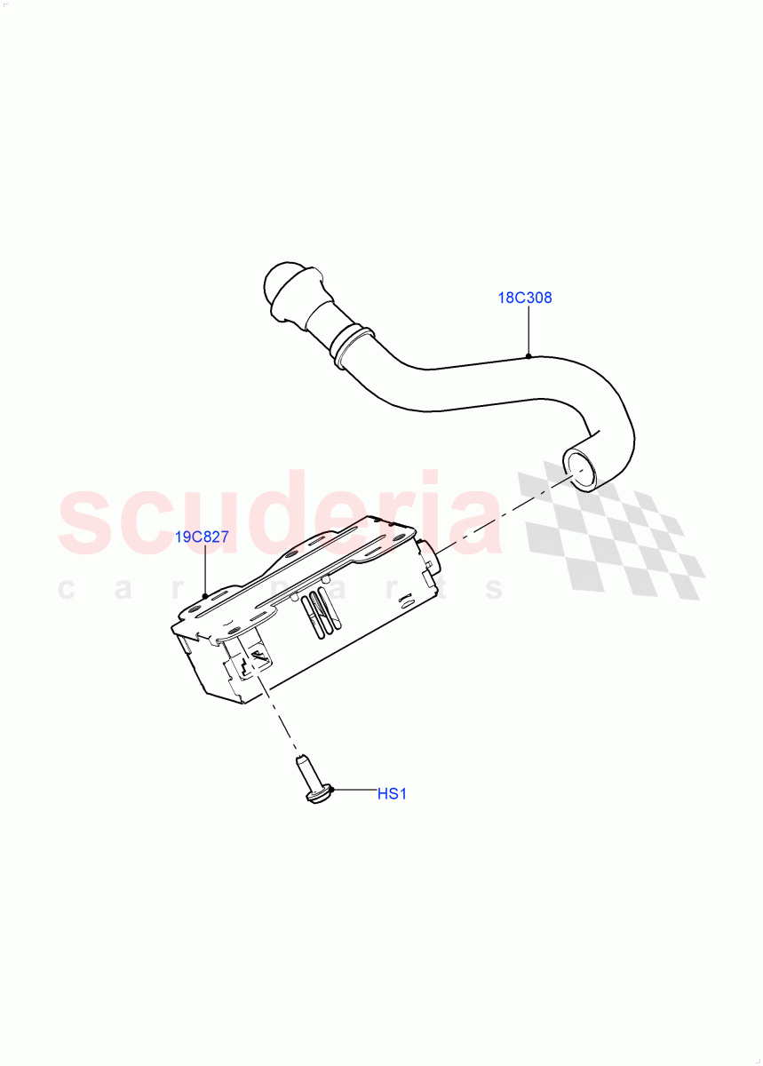 Heater/Air Cond.External Components(Nitra Plant Build, Ioniser)(Cabin Air Quality Ionisation,Air Purge Ionisation / PM2.5)((V)FROMK2000001) of Land Rover Land Rover Discovery 5 (2017+) [2.0 Turbo Petrol AJ200P]