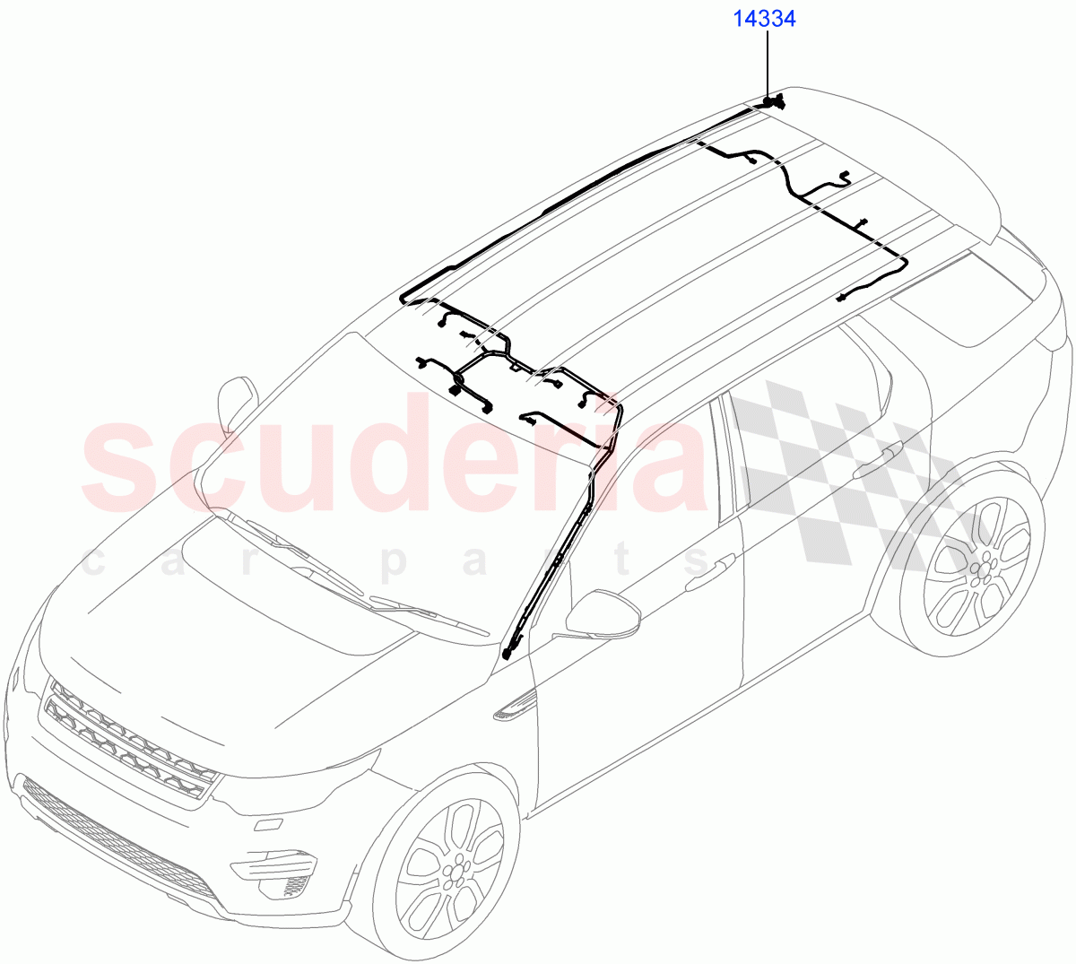 Electrical Wiring - Body And Rear(Roof)(Changsu (China))((V)FROMMG140569) of Land Rover Land Rover Discovery Sport (2015+) [2.0 Turbo Petrol AJ200P]