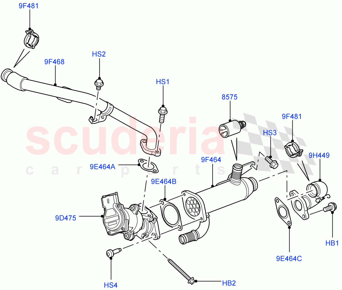 Exhaust Gas Recirculation(Lion Diesel 2.7 V6 (140KW))((V)FROMAA000001) of Land Rover Land Rover Discovery 4 (2010-2016) [2.7 Diesel V6]