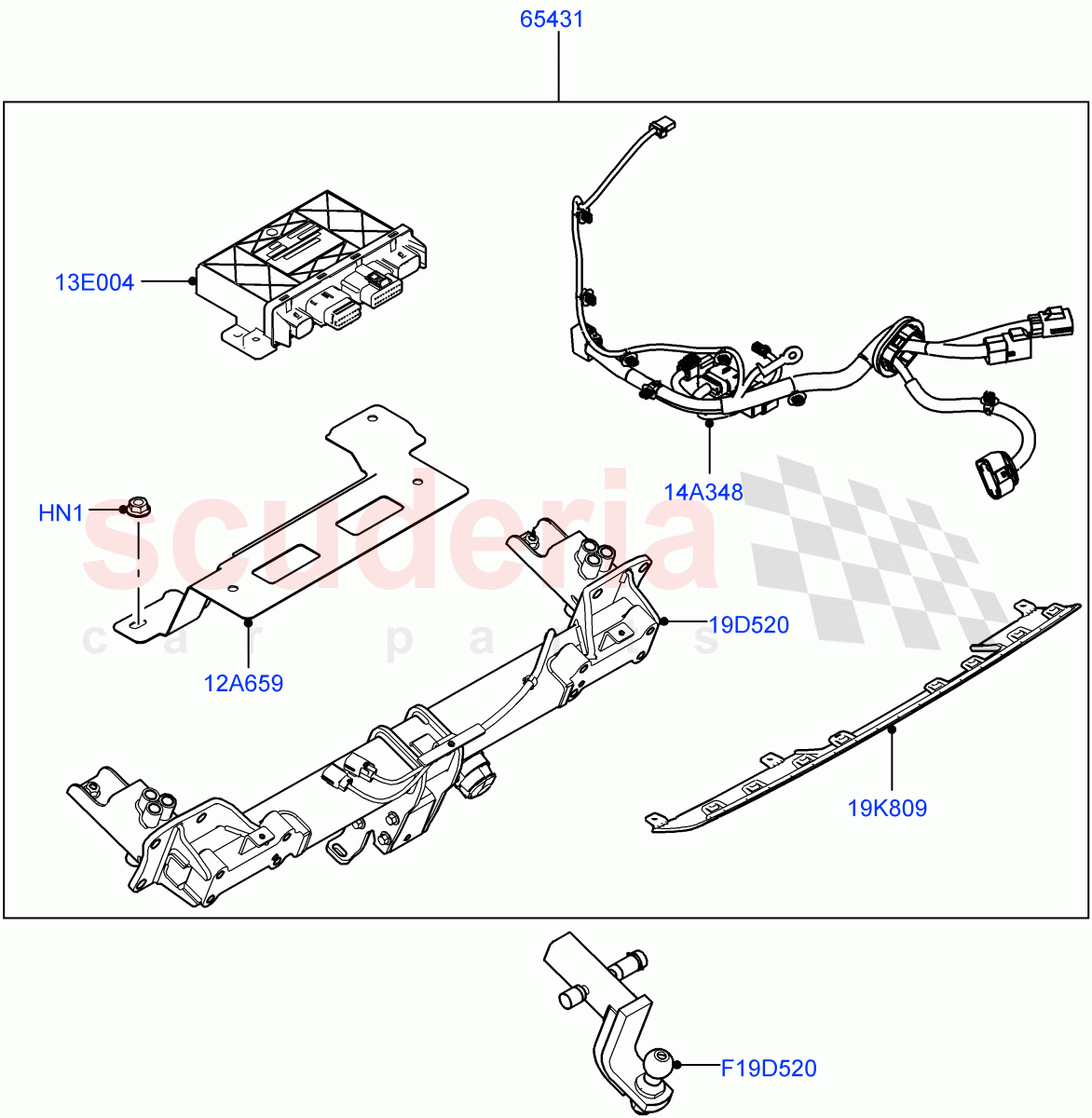 Accessory Pack(NAS Tow Bar)((+)"CDN/USA") of Land Rover Land Rover Defender (2020+) [3.0 I6 Turbo Diesel AJ20D6]