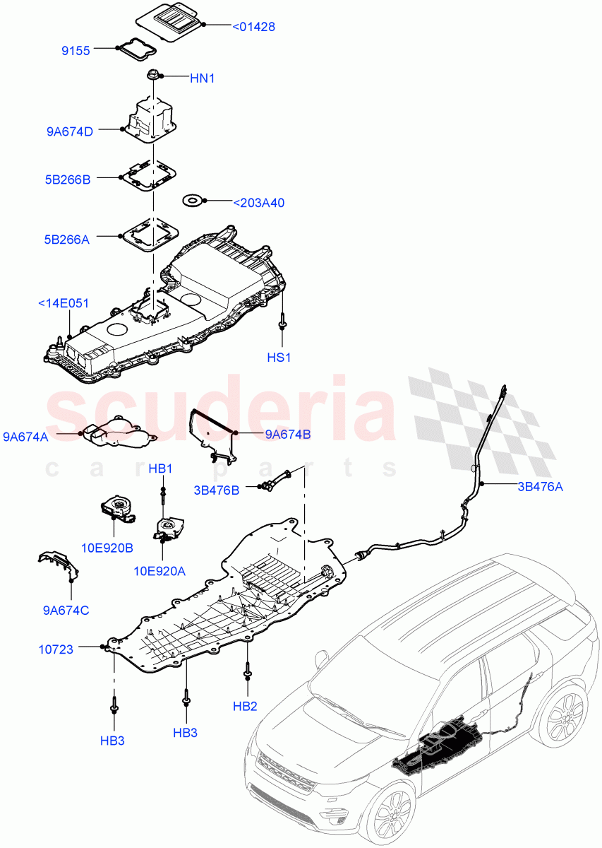 Hybrid Electrical Modules(MHEV Battery Housing, Cooling Ducts and Fans)(Changsu (China),Electric Engine Battery-MHEV)((V)FROMKG446857) of Land Rover Land Rover Discovery Sport (2015+) [2.0 Turbo Petrol AJ200P]