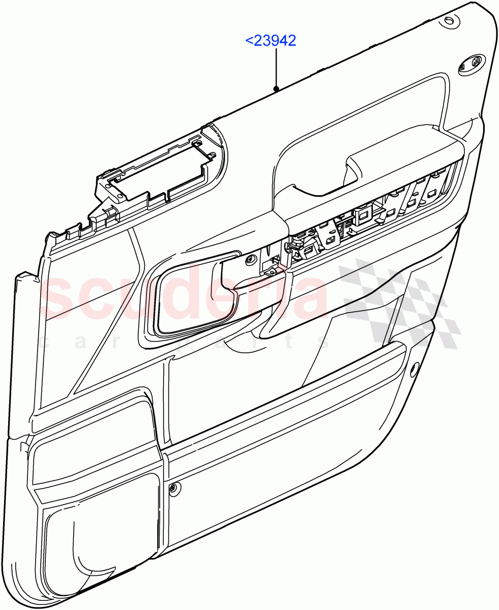 Front Door Trim Panels((V)FROMAA000001) of Land Rover Land Rover Range Rover (2010-2012) [5.0 OHC SGDI NA V8 Petrol]
