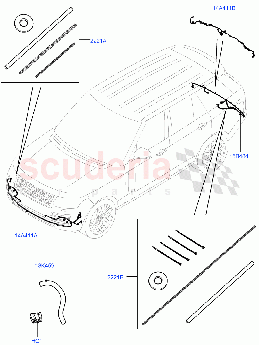 Electrical Wiring - Body And Rear(Bumper) of Land Rover Land Rover Range Rover (2012-2021) [4.4 DOHC Diesel V8 DITC]
