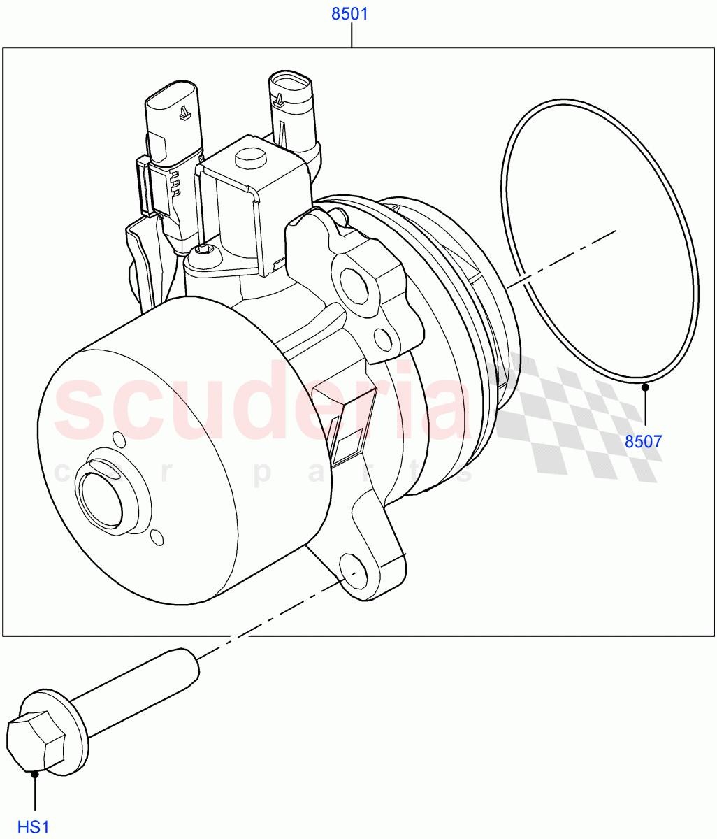 Water Pump(Main Unit)(3.0L AJ20D6 Diesel High)((V)FROMM2000001) of Land Rover Land Rover Discovery 5 (2017+) [3.0 I6 Turbo Diesel AJ20D6]