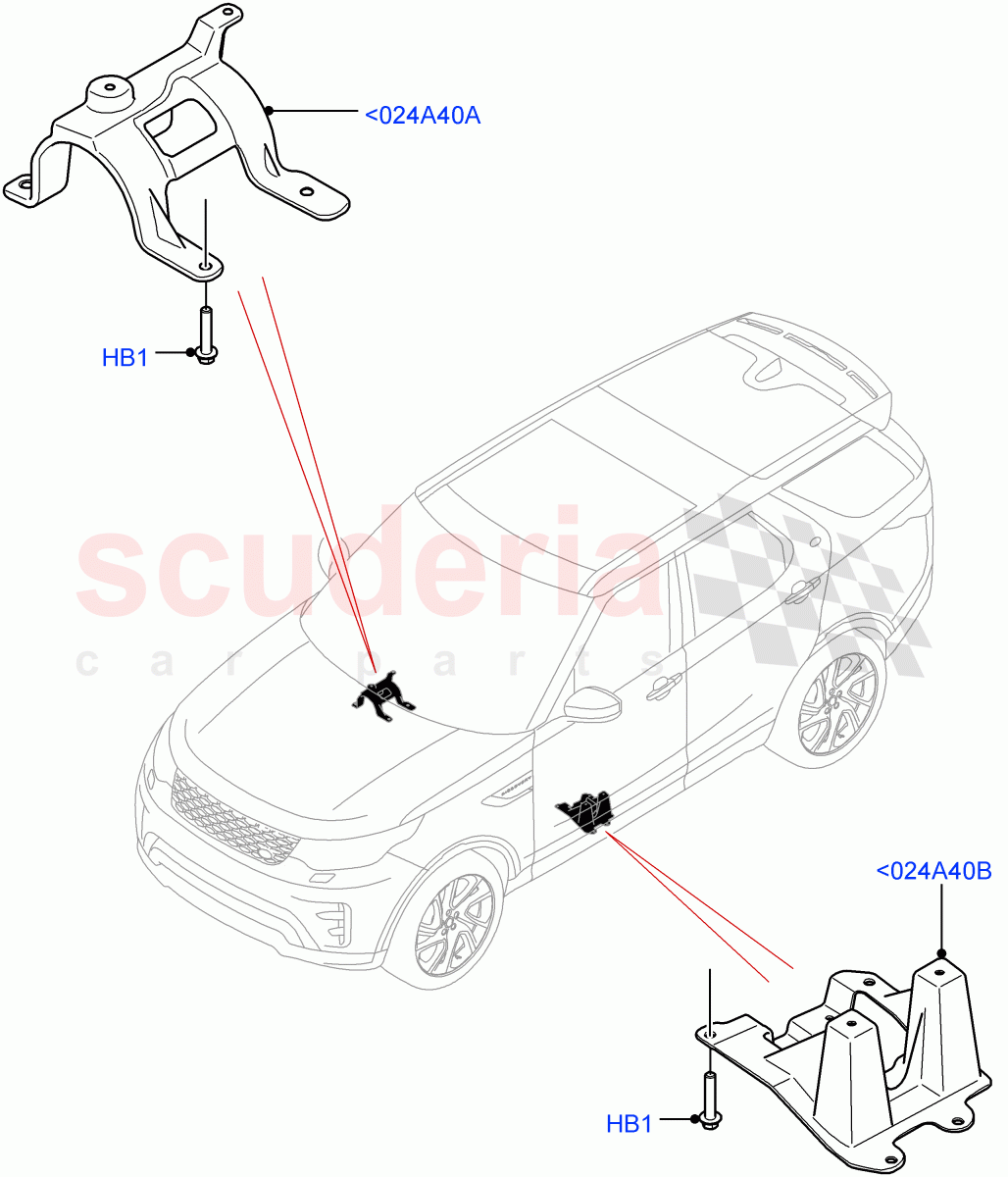Floor Pan - Centre And Rear(Nitra Plant Build)(2.0L I4 DSL MID DOHC AJ200,2.0L I4 DSL HIGH DOHC AJ200)((V)FROMK2000001) of Land Rover Land Rover Discovery 5 (2017+) [2.0 Turbo Petrol AJ200P]