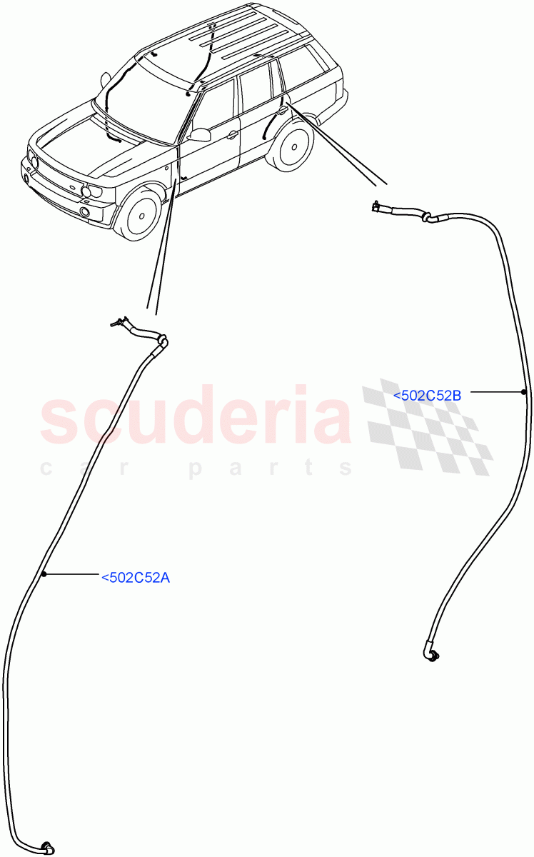 Sliding Roof Mechanism And Controls(Page B)(Less Armoured)((V)FROMAA000001) of Land Rover Land Rover Range Rover (2010-2012) [4.4 DOHC Diesel V8 DITC]