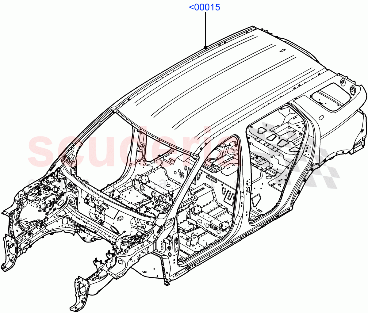 Bodyshell(Halewood (UK)) of Land Rover Land Rover Discovery Sport (2015+) [2.0 Turbo Diesel AJ21D4]