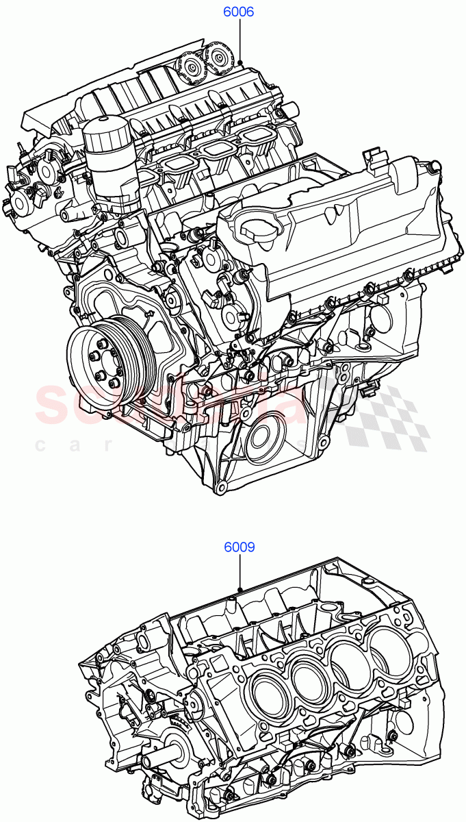 Service Engine And Short Block(5.0L OHC SGDI NA V8 Petrol - AJ133)((V)FROMAA000001) of Land Rover Land Rover Range Rover (2010-2012) [5.0 OHC SGDI NA V8 Petrol]
