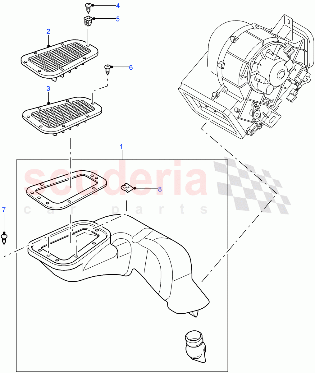 Duct Assembly((V)FROM7A000001) of Land Rover Land Rover Defender (2007-2016)