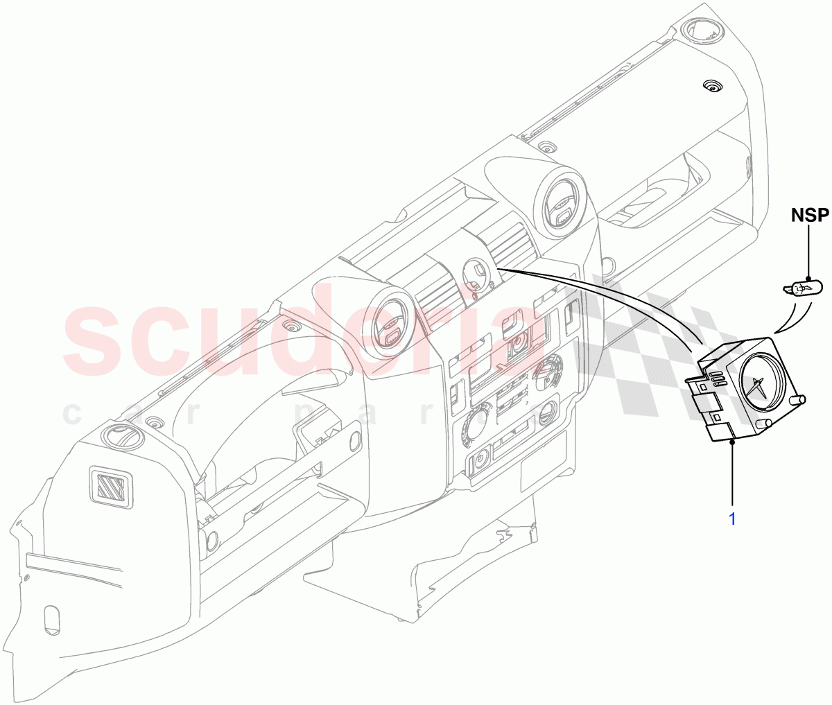 Instrument Panel Related Parts of Land Rover Land Rover Defender (2007-2016)