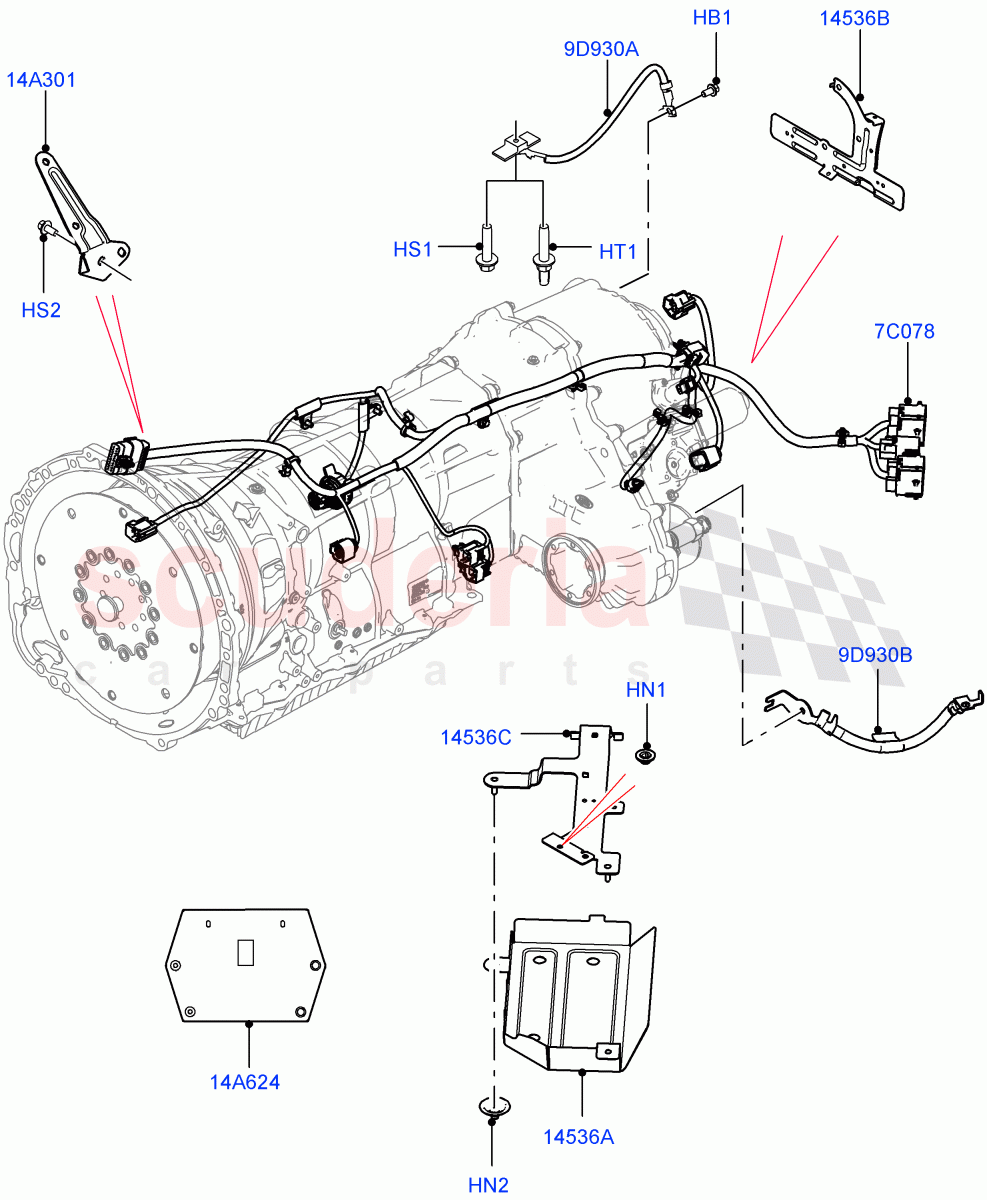 Electrical Wiring - Engine And Dash(Transmission) of Land Rover Land Rover Range Rover (2012-2021) [2.0 Turbo Petrol AJ200P]