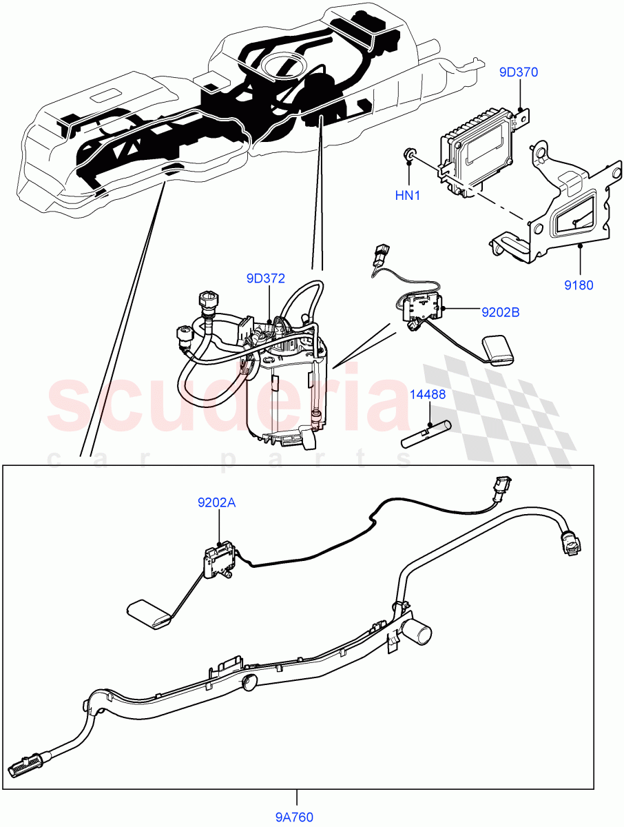 Fuel Pump And Sender Unit(Cologne V6 4.0 EFI (SOHC))((V)FROMAA000001) of Land Rover Land Rover Discovery 4 (2010-2016) [4.0 Petrol V6]