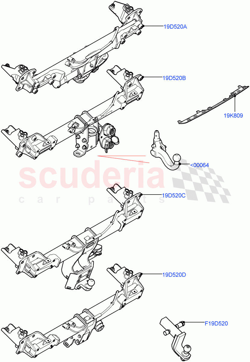 Towing Equipment of Land Rover Land Rover Defender (2020+) [5.0 OHC SGDI SC V8 Petrol]