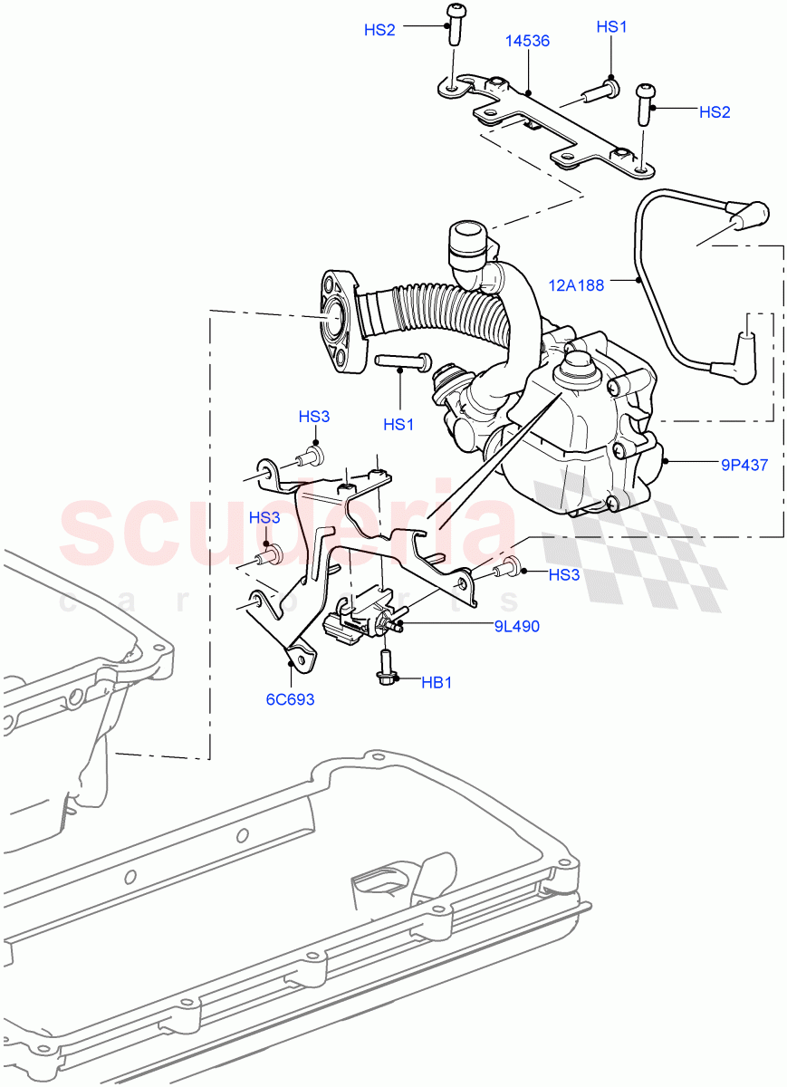 Inlet Manifold(Symposer (Resonator))(5.0L OHC SGDI SC V8 Petrol - AJ133) of Land Rover Land Rover Range Rover (2012-2021) [5.0 OHC SGDI SC V8 Petrol]