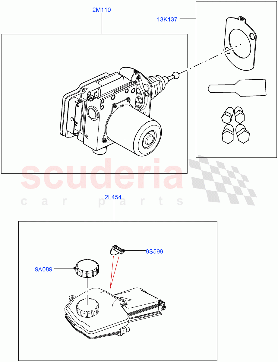 Brake And ABS Pump(Halewood (UK))((V)FROMMH000001) of Land Rover Land Rover Discovery Sport (2015+) [1.5 I3 Turbo Petrol AJ20P3]
