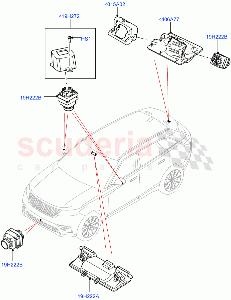 Camera Equipment((V)FROMMA000001) of Land Rover Land Rover Range Rover Velar (2017+) [5.0 OHC SGDI SC V8 Petrol]