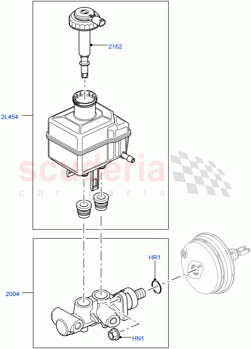 Master Cylinder - Brake System((V)FROMAA000001) of Land Rover Land Rover Discovery 4 (2010-2016) [2.7 Diesel V6]