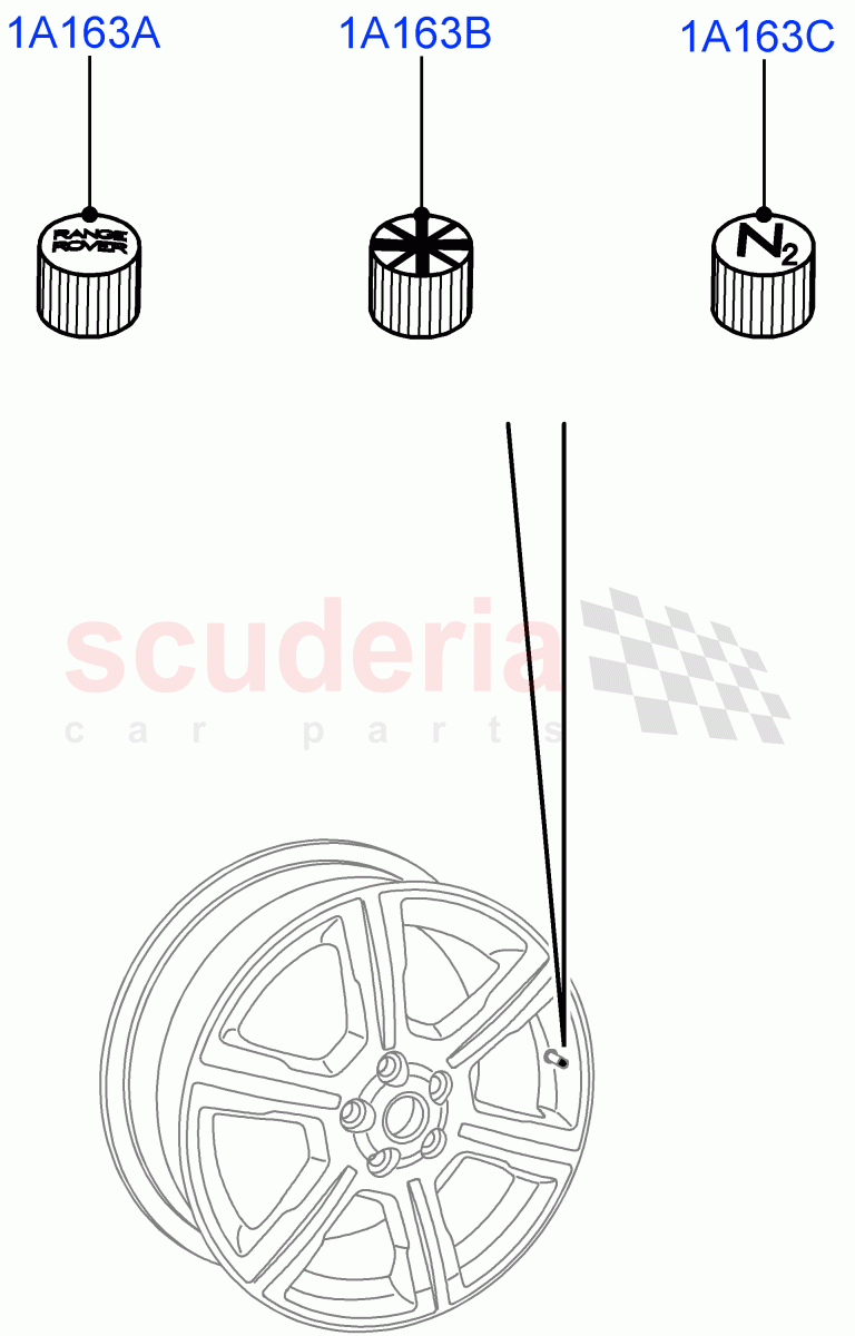 Wheel Ornamentation(Accessory) of Land Rover Land Rover Range Rover (2012-2021) [2.0 Turbo Petrol AJ200P]