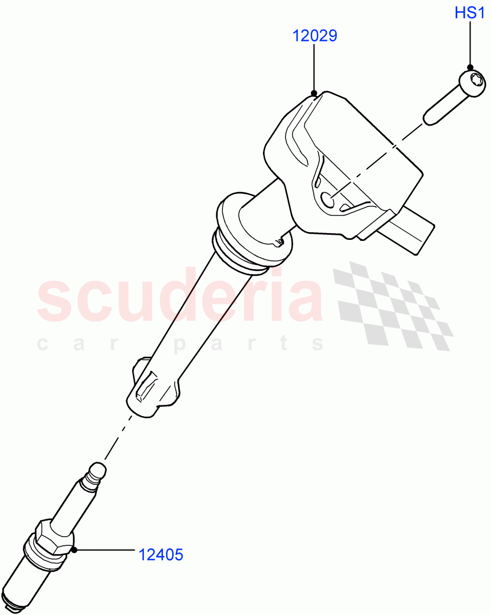 Ignition Coil And Wires/Spark Plugs(5.0L OHC SGDI SC V8 Petrol - AJ133)((V)FROMAA000001) of Land Rover Land Rover Range Rover Sport (2010-2013) [5.0 OHC SGDI SC V8 Petrol]