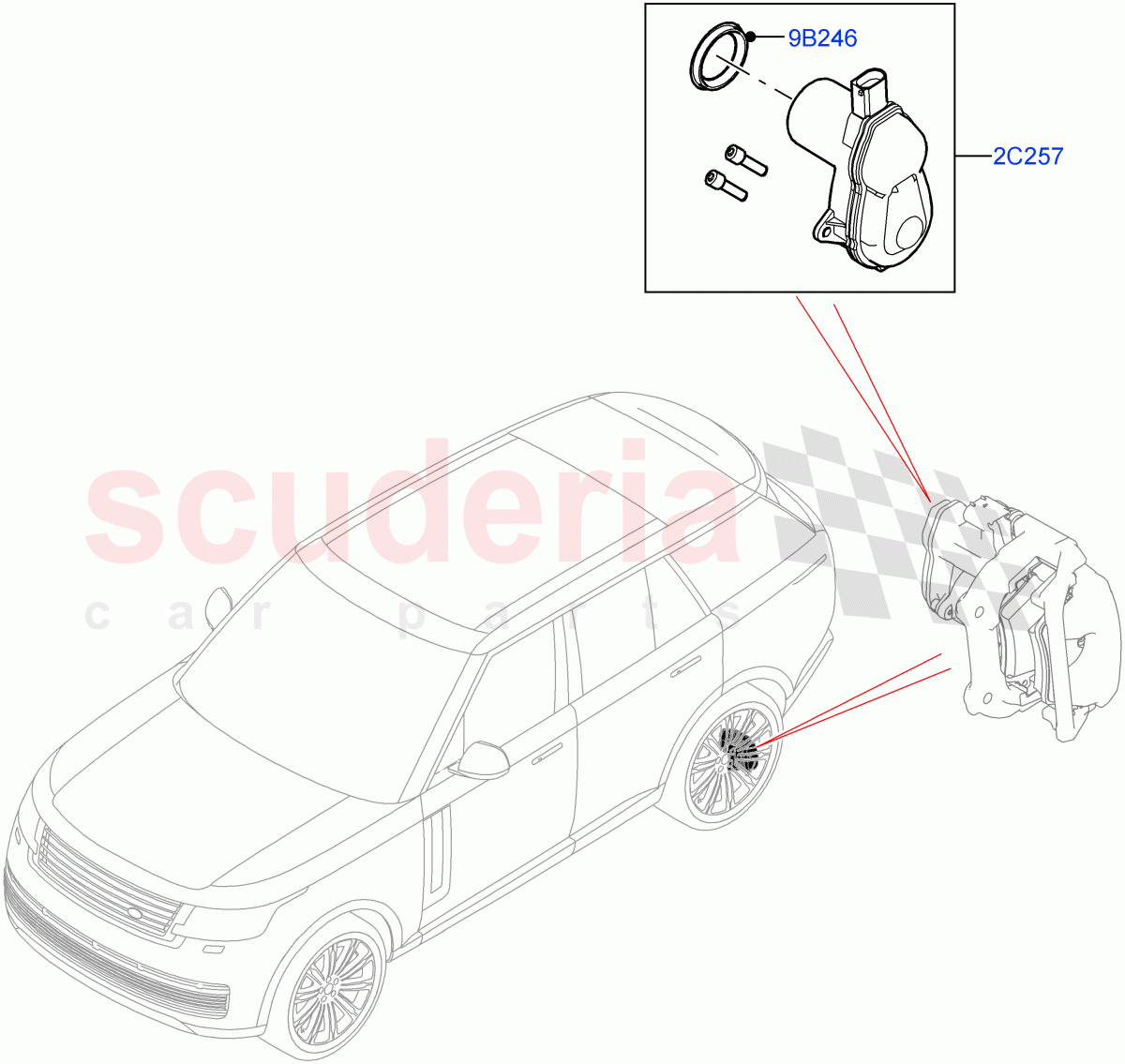 Parking Brake of Land Rover Land Rover Range Rover (2022+) [4.4 V8 Turbo Petrol NC10]