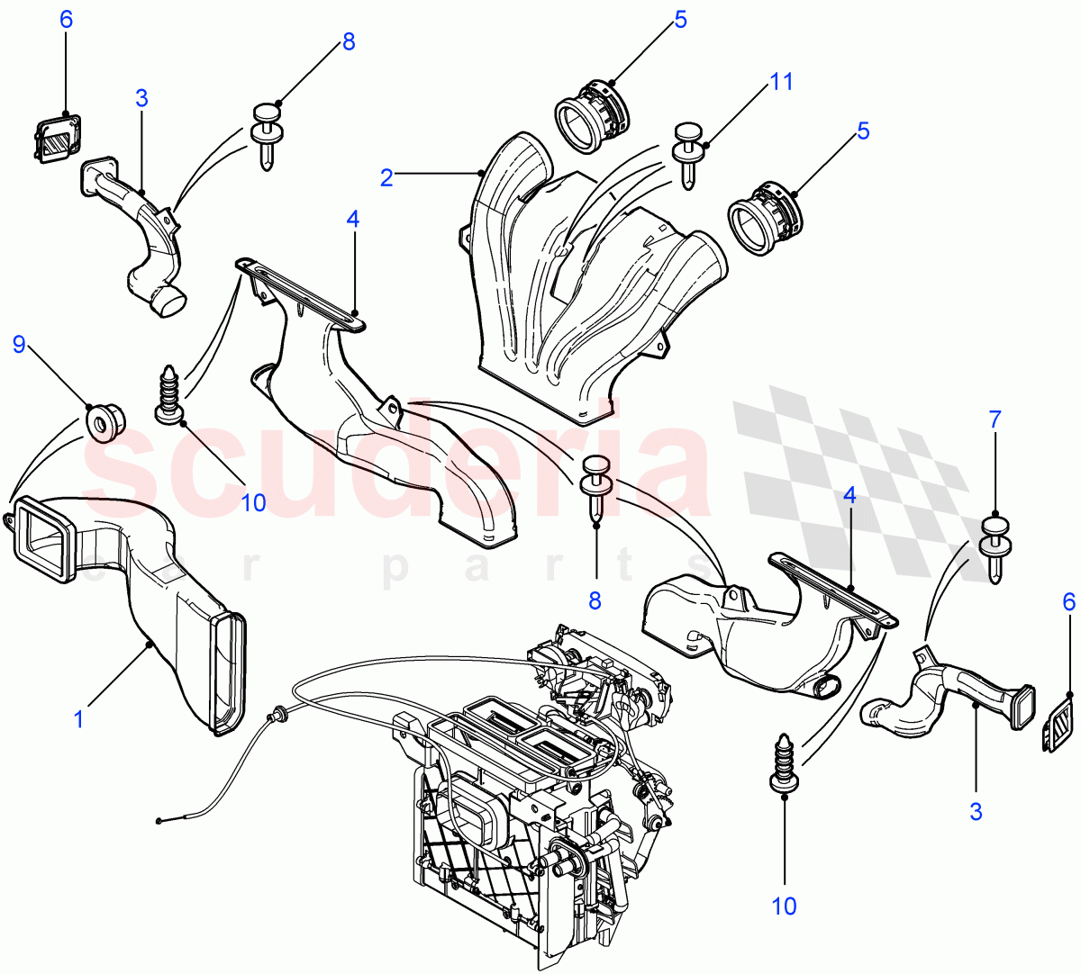 Air Vents, Louvres And Ducts((V)FROM7A000001) of Land Rover Land Rover Defender (2007-2016)