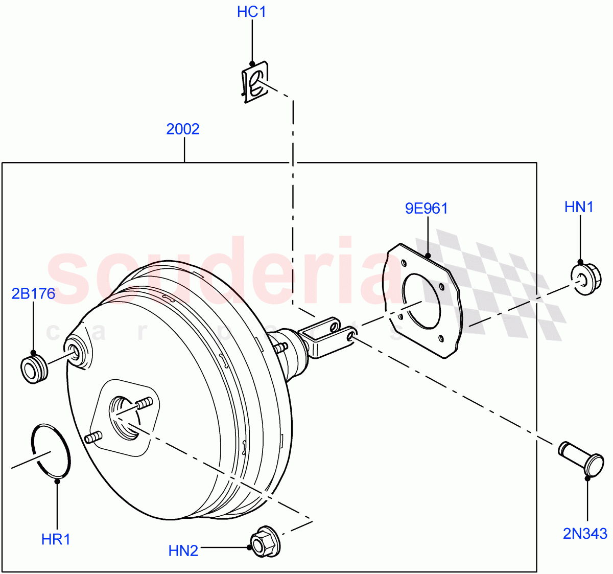 Brake Booster((V)FROMAA000001) of Land Rover Land Rover Discovery 4 (2010-2016) [2.7 Diesel V6]