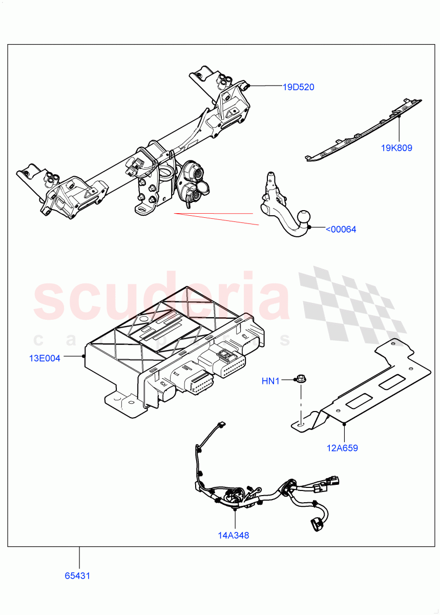 Accessory Pack(Detachable Tow Bar)((-)"CDN/USA") of Land Rover Land Rover Defender (2020+) [3.0 I6 Turbo Petrol AJ20P6]