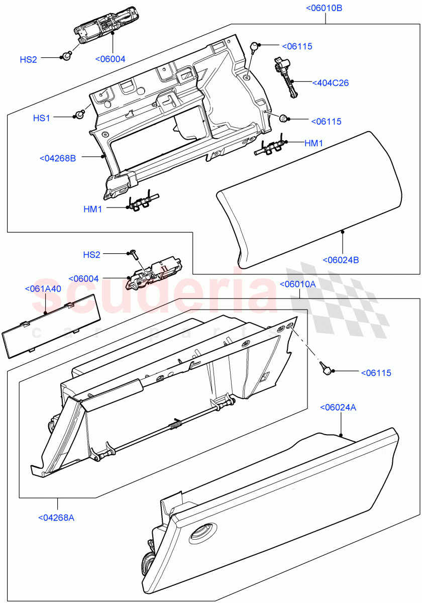 Glove Box((V)FROMAA000001) of Land Rover Land Rover Range Rover (2010-2012) [4.4 DOHC Diesel V8 DITC]