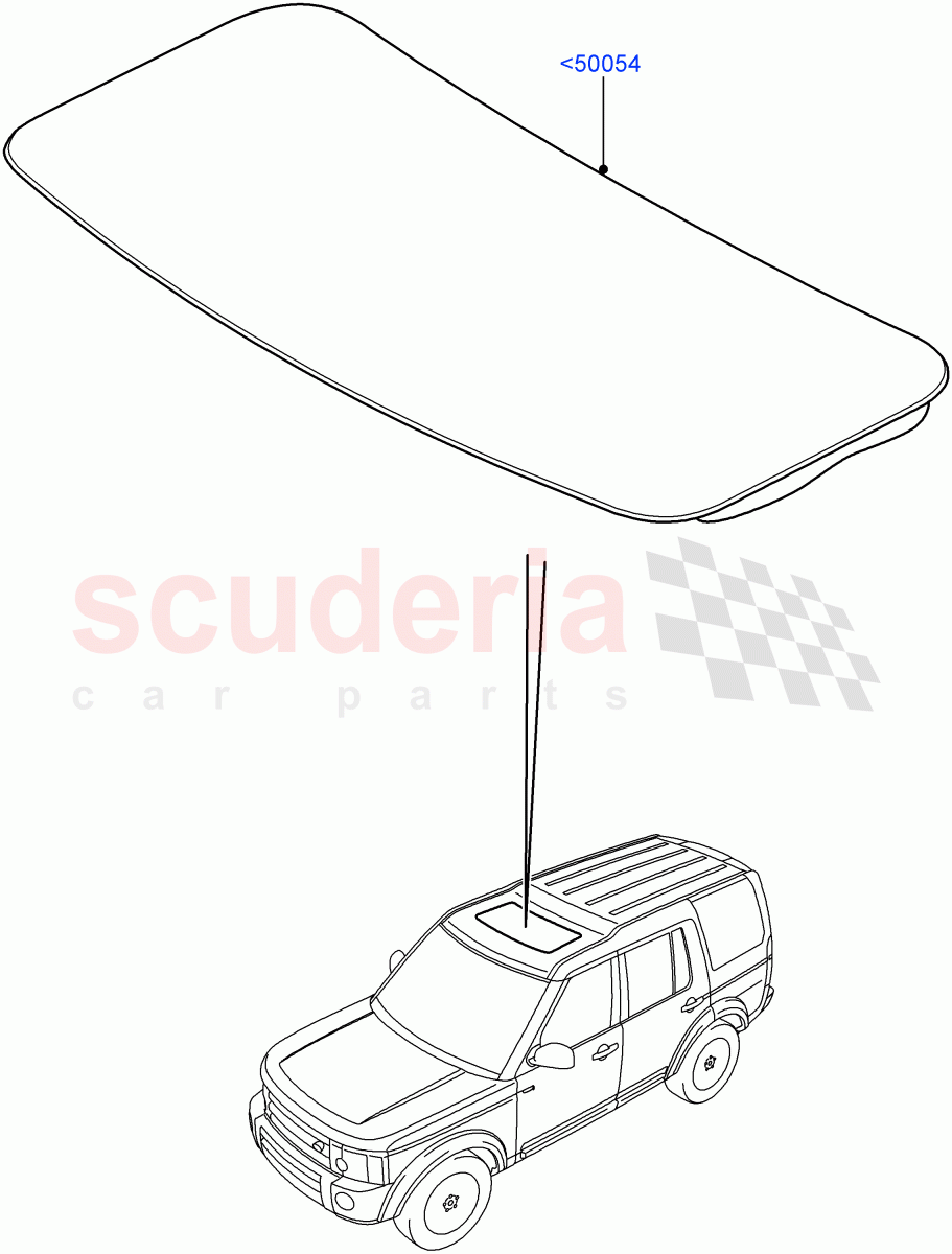Sliding Roof Panel(Power Tilt/Slide Sun Roof)((V)FROMAA000001) of Land Rover Land Rover Discovery 4 (2010-2016) [3.0 DOHC GDI SC V6 Petrol]