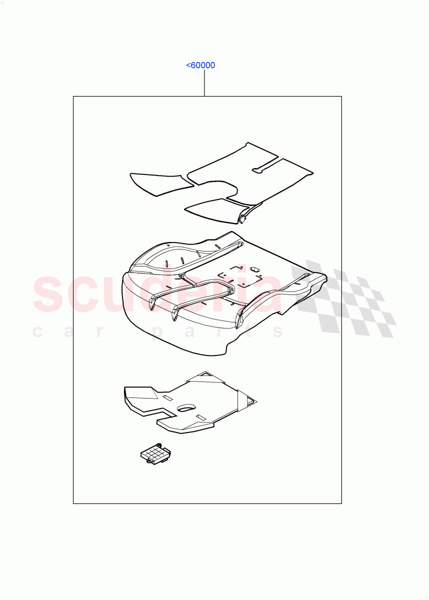 Front Seat Base(Sensors, For North America Only)((+)"CDN/MEX/USA",With Head Impact Crash Criteria) of Land Rover Land Rover Range Rover Sport (2014+) [3.0 DOHC GDI SC V6 Petrol]