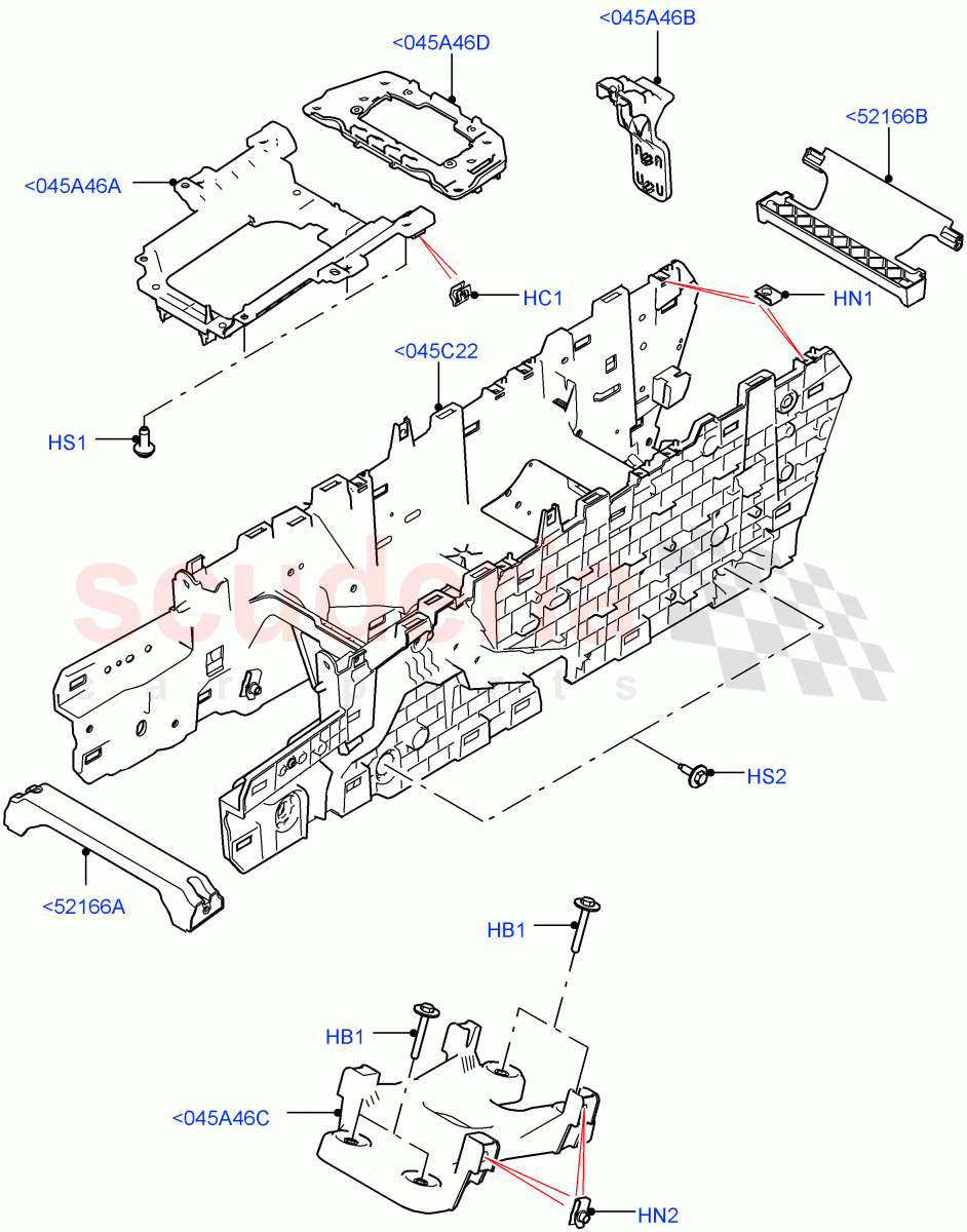 Console - Floor(Internal Components)(Itatiaia (Brazil))((V)FROMGT000001) of Land Rover Land Rover Discovery Sport (2015+) [1.5 I3 Turbo Petrol AJ20P3]